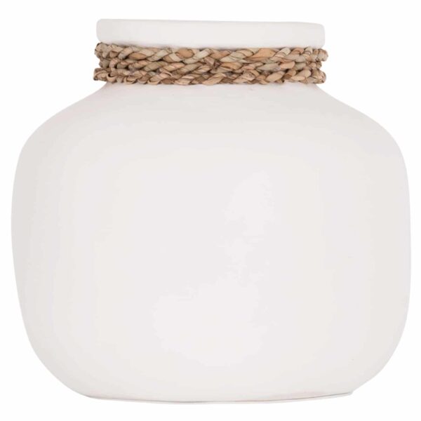 ΕΠΙΤΡΑΠΕΖΙΟ ΔΙΑΚΟΣΜΗΤΙΚΟ ΒΑΖΟ CAMMER HM4687.02S ΤΕΡΑΚΟΤΑ ΣΕ ΛΕΥΚΟ--Φ22x20Υεκ. - Image 3