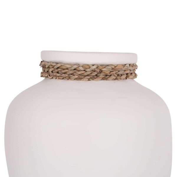 ΕΠΙΤΡΑΠΕΖΙΟ ΔΙΑΚΟΣΜΗΤΙΚΟ ΒΑΖΟ CAMMER HM4687.02S ΤΕΡΑΚΟΤΑ ΣΕ ΛΕΥΚΟ--Φ22x20Υεκ. - Image 4