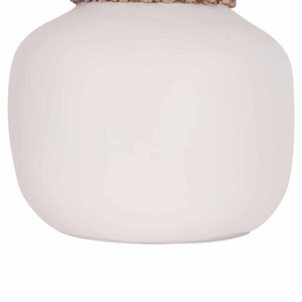 ΕΠΙΤΡΑΠΕΖΙΟ ΔΙΑΚΟΣΜΗΤΙΚΟ ΒΑΖΟ CAMMER HM4687.02S ΤΕΡΑΚΟΤΑ ΣΕ ΛΕΥΚΟ--Φ22x20Υεκ. - Image 5