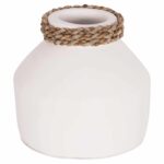 ΕΠΙΤΡΑΠΕΖΙΟ ΔΙΑΚΟΣΜΗΤΙΚΟ ΒΑΖΟ CAMMER HM4687.02XS ΤΕΡΑΚΟΤΑ ΣΕ ΛΕΥΚΟ--Φ16x15Υεκ.