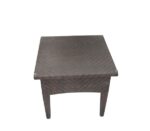 FLORIDA Βοηθ.Τραπεζάκι Wicker Καφέ 63x63x56cm - Image 3