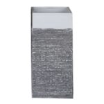 FLOWER POT-10 Απόχρωση Black Wash 41x41x80cm - Image 3