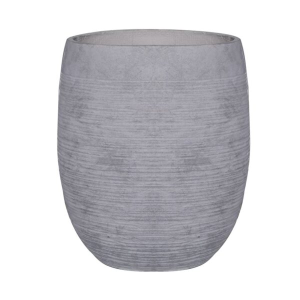 FLOWER POT-8 Απόχρωση Light Grey Wash Φ35x39cm - Image 3