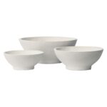 FLOWER POT-9  Set 3 τεμαχίων Απόχρωση Milk White Φ45x18 - Φ55x22 - Φ74x30cm - Image 3