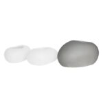 FLOWER POT-ROCK 56x43x29cm, Cement Απόχρωση White 56x43x29cm - Image 3