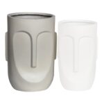 FLOWER POT-TOTEM Φ40x57cm, Cement Απόχρωση Sand Φ40x57cm - Image 3