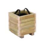 FLOWER POT WOOD Γλάστρα, Εμποτισμού Pine, Απόχρωση Φυσικό, 30x30x32cm 30x30x32cm - Image 3