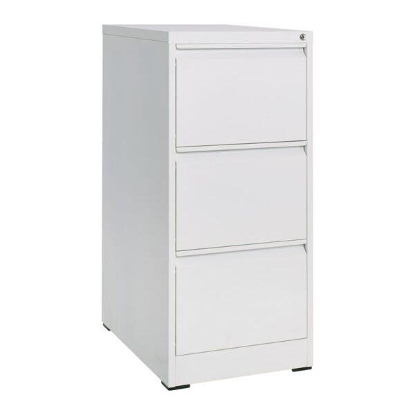 ΦΟΡΙΑΜΟΣ Αρχειοθέτησης Γραφείου 3 Συρτάρια, Μέταλλο Βαφή Άσπρο H.103 46x62x103cm - Image 4
