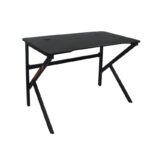 GAMING Γραφείο 100x60cm Μέταλλο Βαφή Μαύρο 100x60x75cm - Image 5