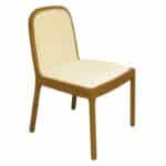 HENLEY Καρέκλα Τραπεζαρίας, Απόχρωση Φυσικό, Pu Εκρού 53x56x84cm - Image 3