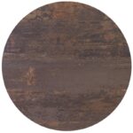 HPL (High Pressure Laminated) Επιφάνεια Τραπεζιού Απόχρωση Walnut Vintage Φ70cm/12mm - Image 7