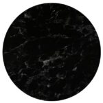 HPL (High Pressure Laminated) Επιφάνεια Τραπεζιού Απόχρωση Black Marble, UV Φ120cm/12mm - Image 3