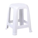 JELLO Σκαμπό Βοηθητικό Κήπου - Μπάνιου Στοιβαζόμενο, PP Απόχρωση Άσπρο 37x37x46cm - Image 3