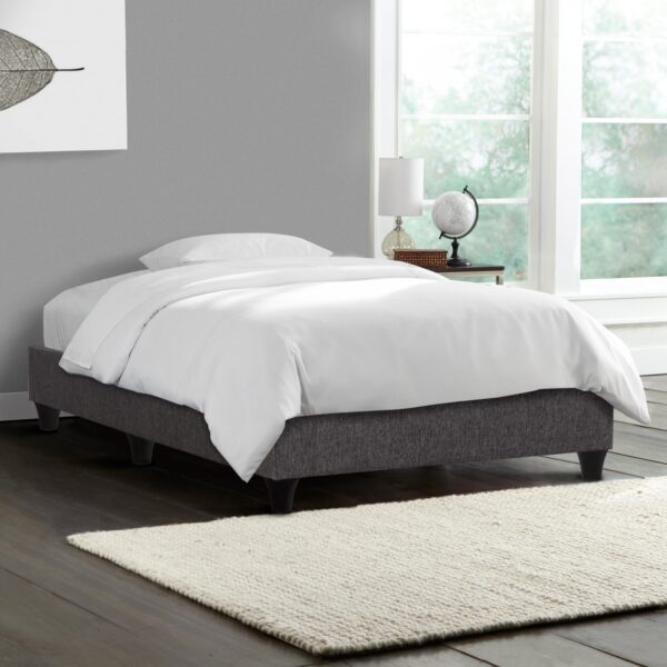 ΚΡΕΒΑΤΙ-ΥΠΟΣΤΡΩΜΑ SIGGY HM721.10 ΧΩΡΙΣ ΑΠΟΘ.ΧΩΡΟ--ΓΚΡΙ ΥΦΑΣΜΑ--ΓΙΑ 80Χ200εκ. - Image 2