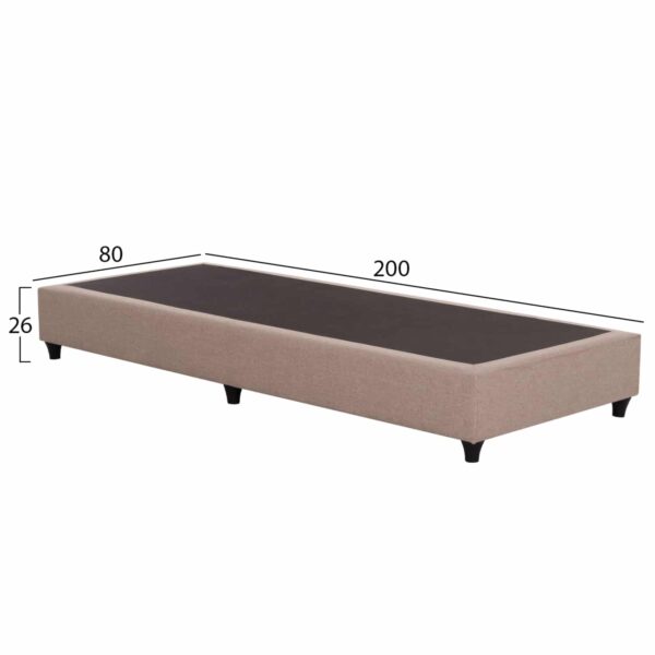 ΚΡΕΒΑΤΙ-ΥΠΟΣΤΡΩΜΑ SIGGY HM721.30 ΧΩΡΙΣ ΑΠΟΘ.ΧΩΡΟ--ΜΠΕΖ ΥΦΑΣΜΑ--ΓΙΑ 80Χ200εκ. - Image 3