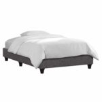 ΚΡΕΒΑΤΙ-ΥΠΟΣΤΡΩΜΑ SIGGY HM722.10 ΧΩΡΙΣ ΑΠΟΘ.ΧΩΡΟ--ΓΚΡΙ ΥΦΑΣΜΑ--ΓΙΑ 90Χ200εκ.