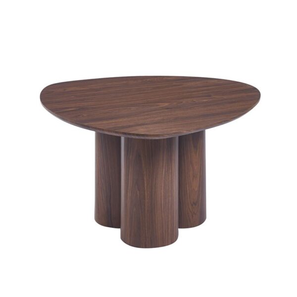 LEBRON Τραπεζάκι Σαλονιού-Καθιστικού, ΜDF Απόχρωση Καρυδί 80x80x45cm - Image 3