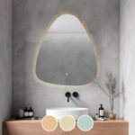 LED-4 Καθρέπτης Τοίχου - Φωτιζόμενος - Αφής, με 3 επιλογές εναλλαγής χρωμάτων 60x70cm - Image 3