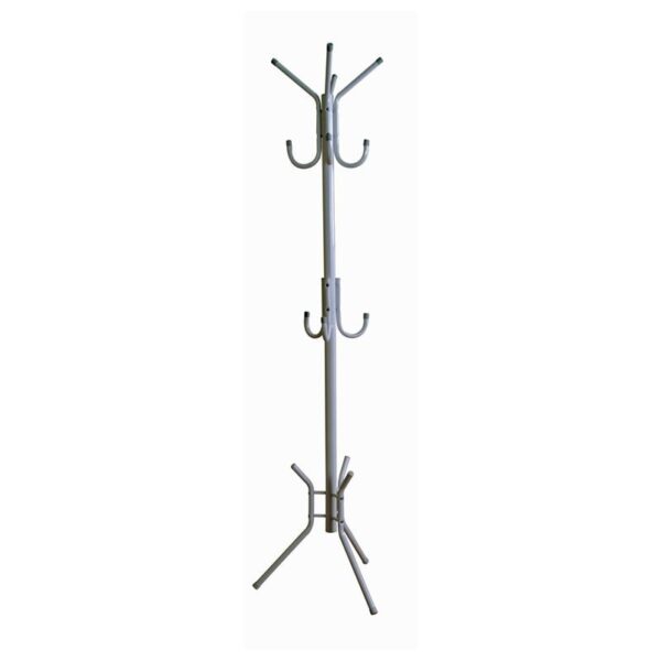 LEROY Καλόγερος Μέταλλο Βαφή Silver 38x38x176cm - Image 3