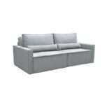LIDRA Καναπές – Κρεβάτι 3Θέσιος, Ύφασμα Γκρι Sofa:220x110x90 Bed:137x196cm - Image 8
