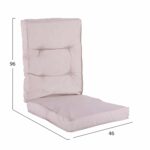 ΜΑΞΙΛΑΡΙ ΥΦΑΣΜΑΤΙΝΟ ΜΕ ΠΛΑΤΗ ΜΠΕΖ 96x46x7 εκ. HM5745.01 - Image 2