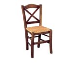 METRO Καρέκλα Οξιά Βαφή Εμποτισμού Καρυδί, Κάθισμα Ψάθα 43x47x88cm - Image 3