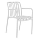 MODA-N Πολυθρόνα Στοιβαζόμενη PP, Απόχρωση Άσπρο 56x57x81cm - Image 3