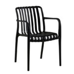 MODA-N Πολυθρόνα Στοιβαζόμενη PP, Στοιβαζόμενη Απόχρωση Μαύρο 56x57x81cm - Image 4