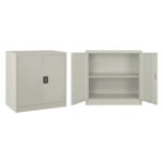 ΝΤΟΥΛΑΠΑ ΜΕΤΑΛΛΙΚΗ HM5960.01 ΜΕ 2 ΑΠΟΘΗΚΕΥΤΙΚΟΥΣ ΧΩΡΟΥΣ ΓΚΡΙ 90Χ40Χ90Υεκ.