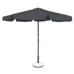 ΟΜΠΡΕΛΑ Αλουμινίου Σκελετός Ανθρακί - Ύφασμα Γκρι Φ 2m (H 2,2m) - Image 3