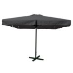 ΟΜΠΡΕΛΑ alu βαρέως τύπου Σκελετός Ανθρακί/Ύφ.Γκρι 250gr 4x4m (H 3,9m - σωλ.D60mm) - Image 3