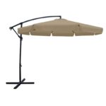 ΟΜΠΡΕΛΑ HANGING Αλουμινίου Σκελετός Ανθρακί, Ύφασμα Μπεζ, Βάση Μέταλλο Βαφή Ανθρακί Φ 3m (H 2,6m) - Image 3