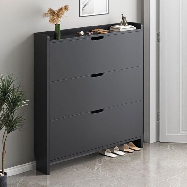 Παπουτσοθήκη MDF - Melamine Απόχρωση Γκρι 80x17x115cm - Image 4