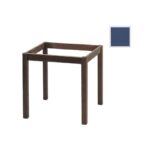 ΚΑΦΕΝΕΙΟΥ Βάση Τραπεζιού Οξιά Λυόμενη για Επιφάνεια 60x60cm, Βαφή Εμποτισμού Ανιλίνη Μπλε 49x49x73cm - Image 3