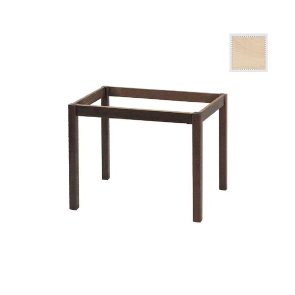 ΚΑΦΕΝΕΙΟΥ Βαφή Τραπεζιού Οξιά Λυόμενη για Επιφάνεια 80x120cm Άβαφη 69x109x73cm - Image 3