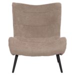 ΠΟΛΥΘΡΟΝΑ BRYM HM9605.08 ΣΚΟΥΡΟ ΜΠΕΖ ΜΠΟΥΚΛΕ ΥΦΑΣΜΑ-ΜΑΥΡΑ ΞΥΛΙΝΑ ΠΟΔΙΑ 80x95x95Υεκ. - Image 3