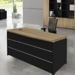 PROJECT Γραφείο Απόχρωση Sonoma - Γκρι 200x90x75cm - Image 5