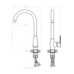 ΨΗΛΗ ΜΠΑΤΑΡΙΑ ΚΟΥΖΙΝΑΣ ΠΑΓΚΟΥ HM4864 ΧΡΩΜΙΟΥ-- 36,1Υεκ. - Image 2