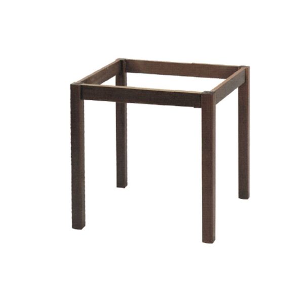 ΚΑΦΕΝΕΙΟΥ Βάση Τραπεζιού Οξιά Λυόμενη για Επιφάνεια 80x80cm, Βαφή Εμποτισμού Καρυδί 69x69x73cm - Image 4