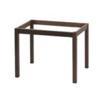 ΚΑΦΕΝΕΙΟΥ Βάση Τραπεζιού Οξιά Λυόμενη για Επιφάνεια 80x120cm Βαφή Εμποτισμού Καρυδί 69x109x73cm - Image 4