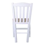 CASA Καρέκλα Οξιά Βαφή Εμποτισμού Λάκα Άσπρο, Κάθισμα Ψάθα 42x45x88cm - Image 9