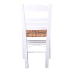 ΣΙΦΝΟΣ Καρέκλα Οξιά Βαφή Εμποτισμού Λάκα Άσπρο, Κάθισμα Ψάθα 41x45x88cm - Image 10