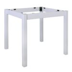 ΚΑΦΕΝΕΙΟΥ Βάση Τραπεζιού Οξιά Λυόμενη για Επιφάνεια 80x80cm, Βαφή Εμποτισμού Λάκα Άσπρο 69x69x73cm - Image 5