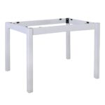 ΚΑΦΕΝΕΙΟΥ Βάση Τραπεζιού Οξιά Λυόμενη για Επιφάνεια 80x120cm Βαφή Εμποτισμού Λάκα Άσπρο 69x109x73cm - Image 5