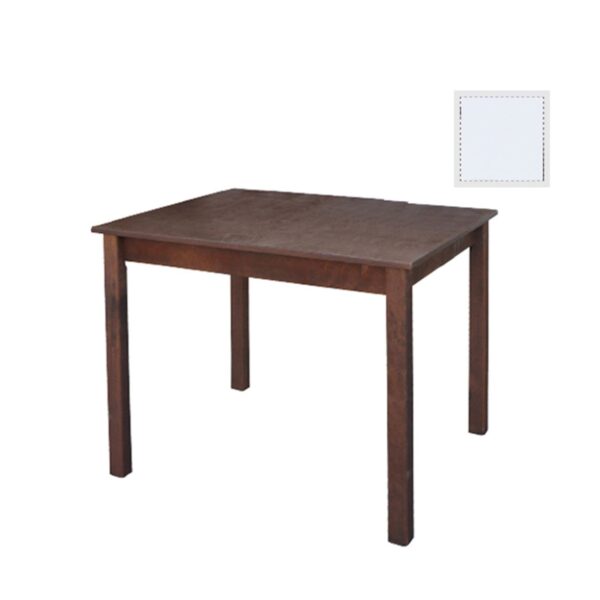 Ταβέρνας Τραπέζι Λυόμενο Οξιά - Κόντρα Πλακέ, Βαφή Εμποτισμού Λάκα Άσπρο 70x110x75cm - Image 4