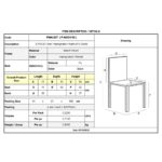 ΣΙΦΝΟΣ Καρέκλα Οξιά Βαφή Εμποτισμού Καρυδί, Κάθισμα Pu Μαύρο 41x45x88cm - Image 6
