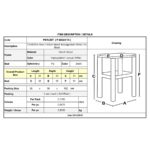 ΤΑΒΕΡΝΑΣ Σκαμπό Βοηθητικό, Οξιά Βαφή Εμποτισμός Λάκα Άσπρο, Κάθισμα Pu Μαύρο 35x35x51cm - Image 6