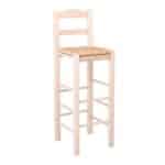 ΣΙΦΝΟΣ Σκαμπό BAR με Πλάτη, Οξιά Εμποτισμός Φυσικό, Κάθισμα Ψάθα 36x37x76/107cm - Image 5