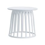 SABA Τραπεζάκι Βοηθητικό PP-UV Άσπρο Φ50x45cm - Image 3