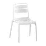 SERENATA Καρέκλα, Στοιβαζόμενη PP - UV Άσπρο 45x58x81cm - Image 4
